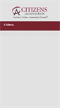 Mobile Screenshot of citizensalliancebank.com